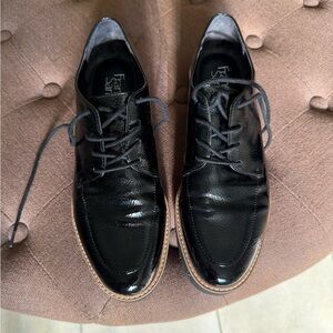 Franco Sarto patent leather loafers